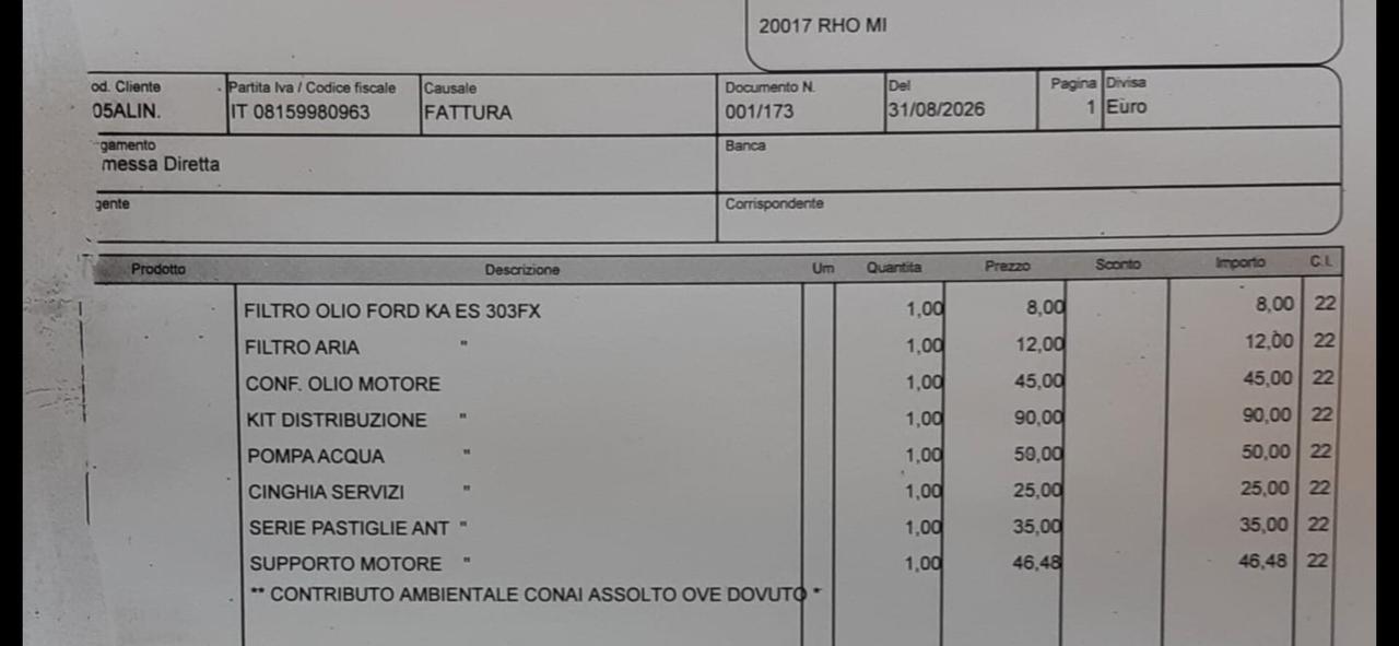 Ford Ka+ 1.2 (fire) Euro5b NeopatentatiOK