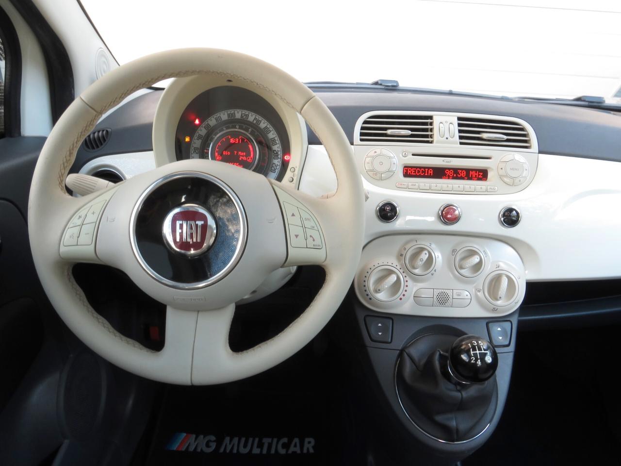 Fiat 500 1.2 Lounge 69cv E6. bluetooth/fendinebbia/tetto panorama