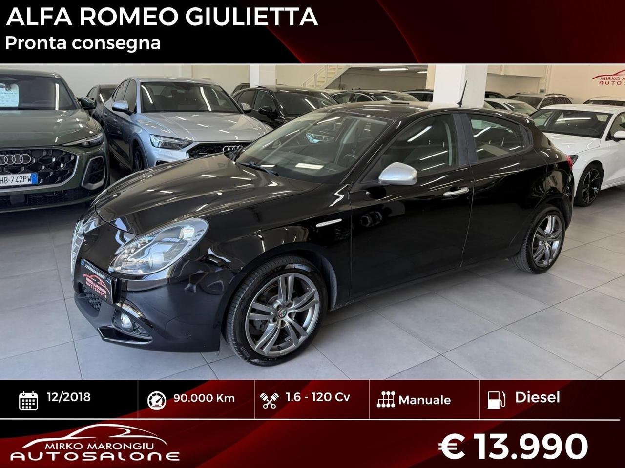 Alfa Romeo Giulietta 1.6 JTDm 120 CV Super FINANZIABILE