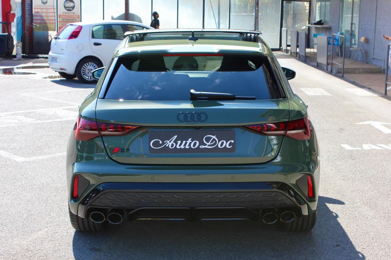 Audi S3 SPBK 2.0 TFSI 333 CV QUATTRO S TRONIC TETTO APRIBILE PANORAMICO BAULE ELETTRICO