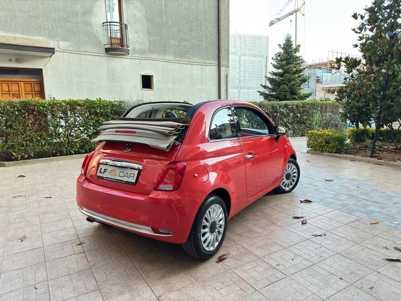 Fiat 500 C 1.3 Multijet 95 cv Lounge Cabrio Rosso corallo