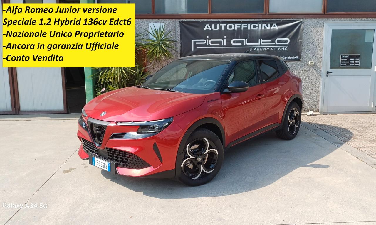 Alfa Romeo Junior 1.2 145 CV Hybrid eDCT6 Speciale