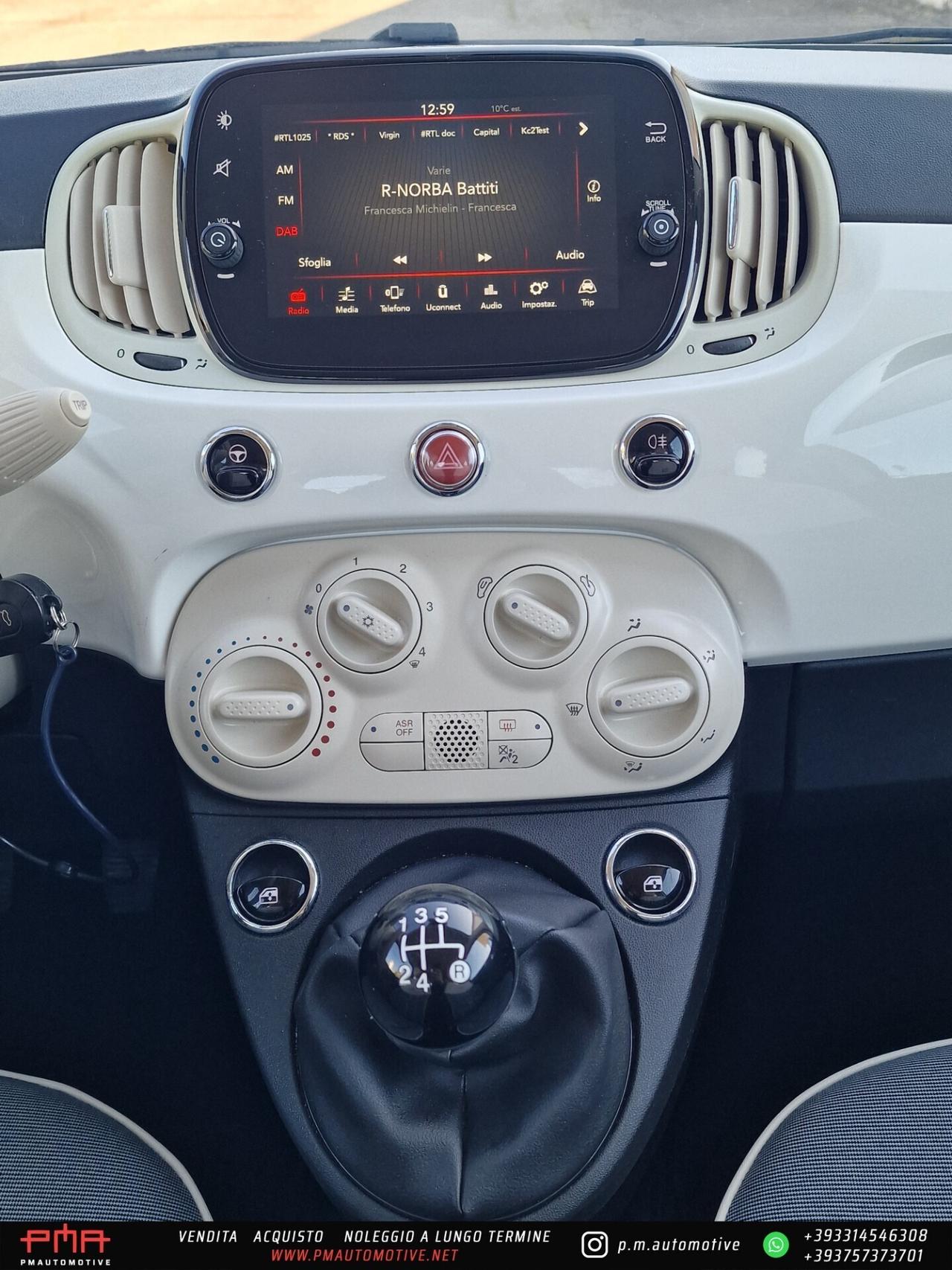 Fiat 500 1.2 Lounge easypower Gpl 69cv my20