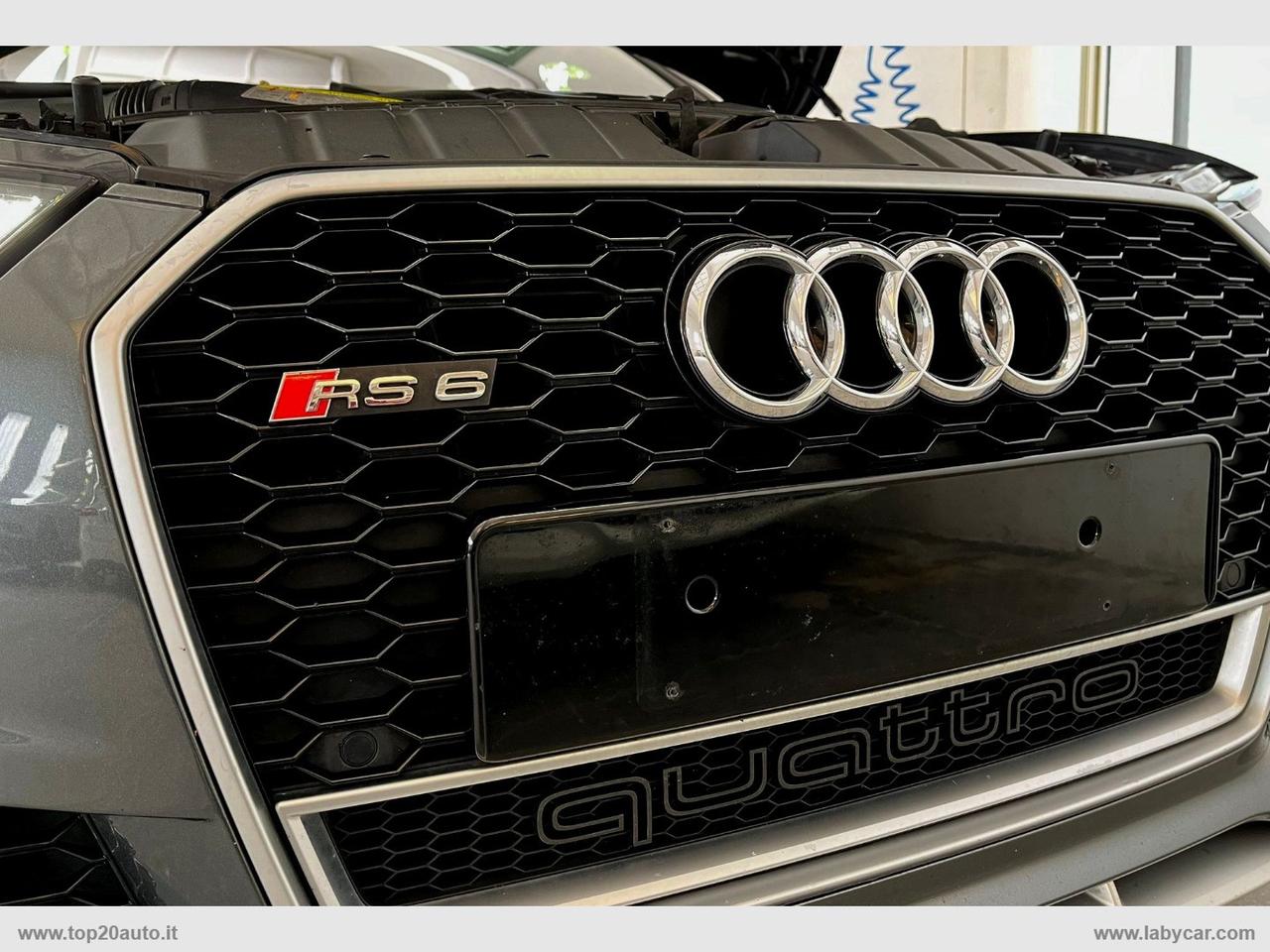 AUDI RS6 PERFORMANCE TETTO PELLE CARBOCERAMICI TETTO PELLE FRENI CARBO HOTSPOT WIFI