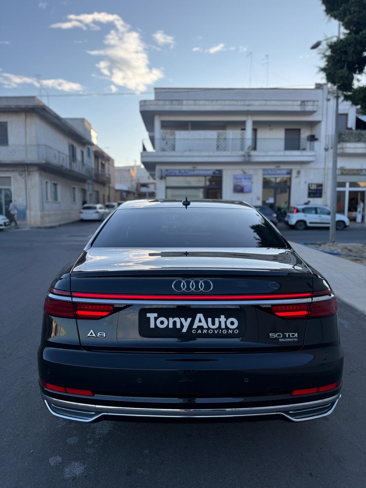 Audi A8 50 TDI 3.0 mhev quattro TIPTRONIC LUCI SOFFUSE INTERNE VIRTUAL COCKPIT,TELECAMERA,NAVI, APPLE CARPLAY