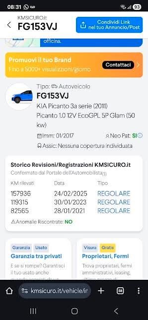 Kia Picanto 1.0 12V EcoGPL 5 porte Active