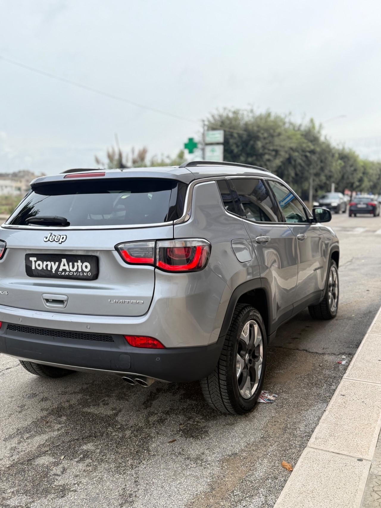 Jeep Compass 2.0mjt Limited 4wd 140cv auto NAVI FULL LED,INTERNI IN PELLE, KM CERTIFICATI JEEP,UNI PROP.