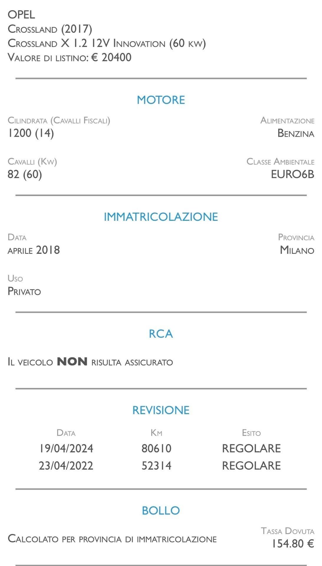 Opel Crossland X 1.2 12V Innovation - UNICO PROPRIETARIO