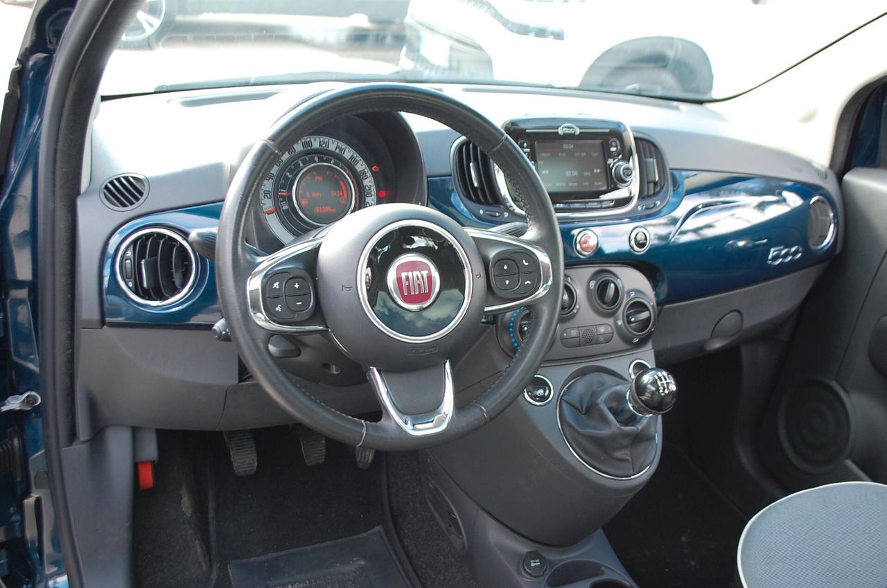 Fiat 500 1.2 Lounge 69CV Uff Italy Tetto Lega USB Clima