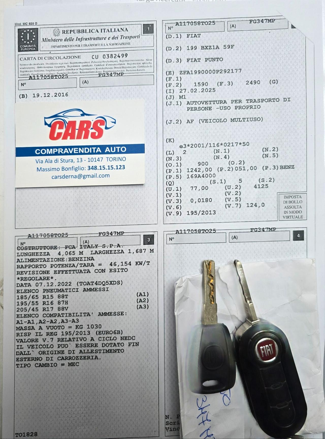 Fiat Punto 1.2 8V 5 porte Lounge