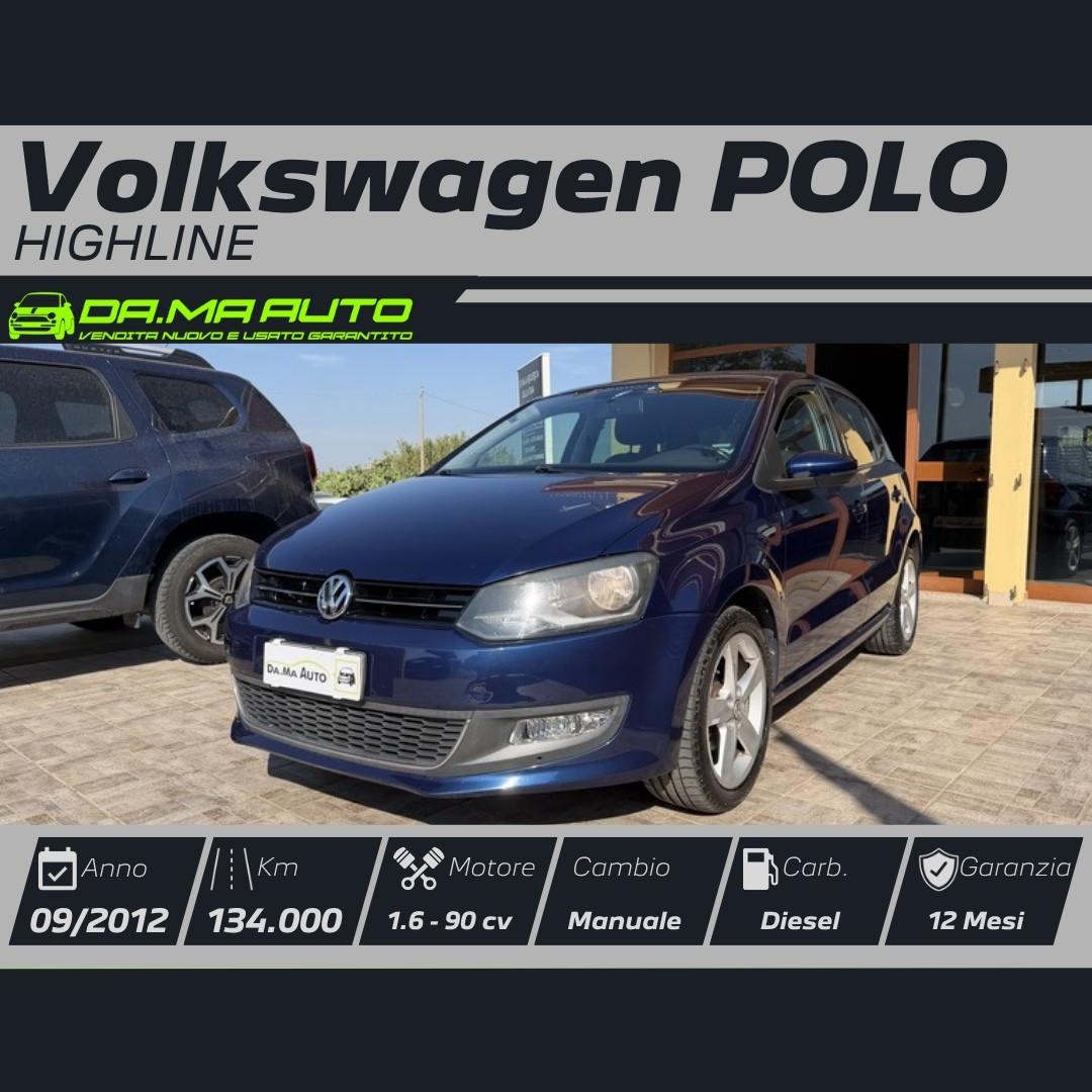 Volkswagen Polo 1.6 TDI 90CV DPF 5 porte Highline