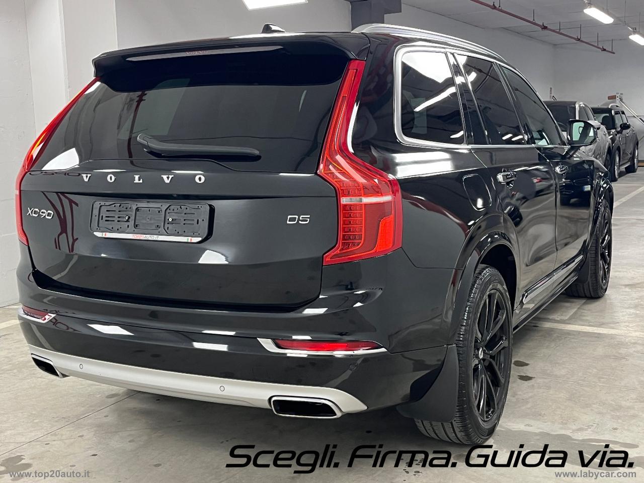 VOLVO XC90 D5 AWD Geartronic Inscription|TOTAL BLACK|PELLE TOTALE