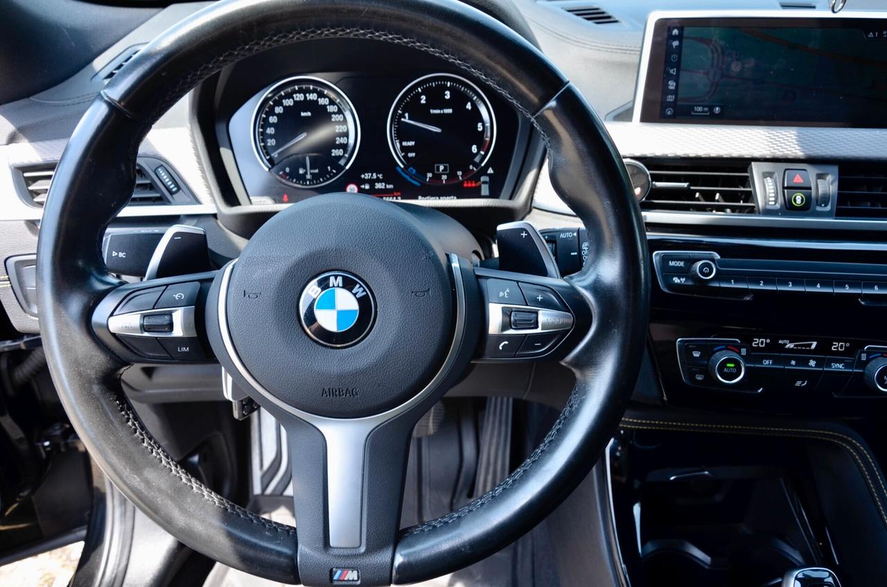 BMW X2 SDRIVE18d MSPORT 150cv AUTO, UFF ITALIANA, TUTTI SERVICE UFF BMW, EURO 6D, FARI LED, RETROCAMERA, PERMUTE