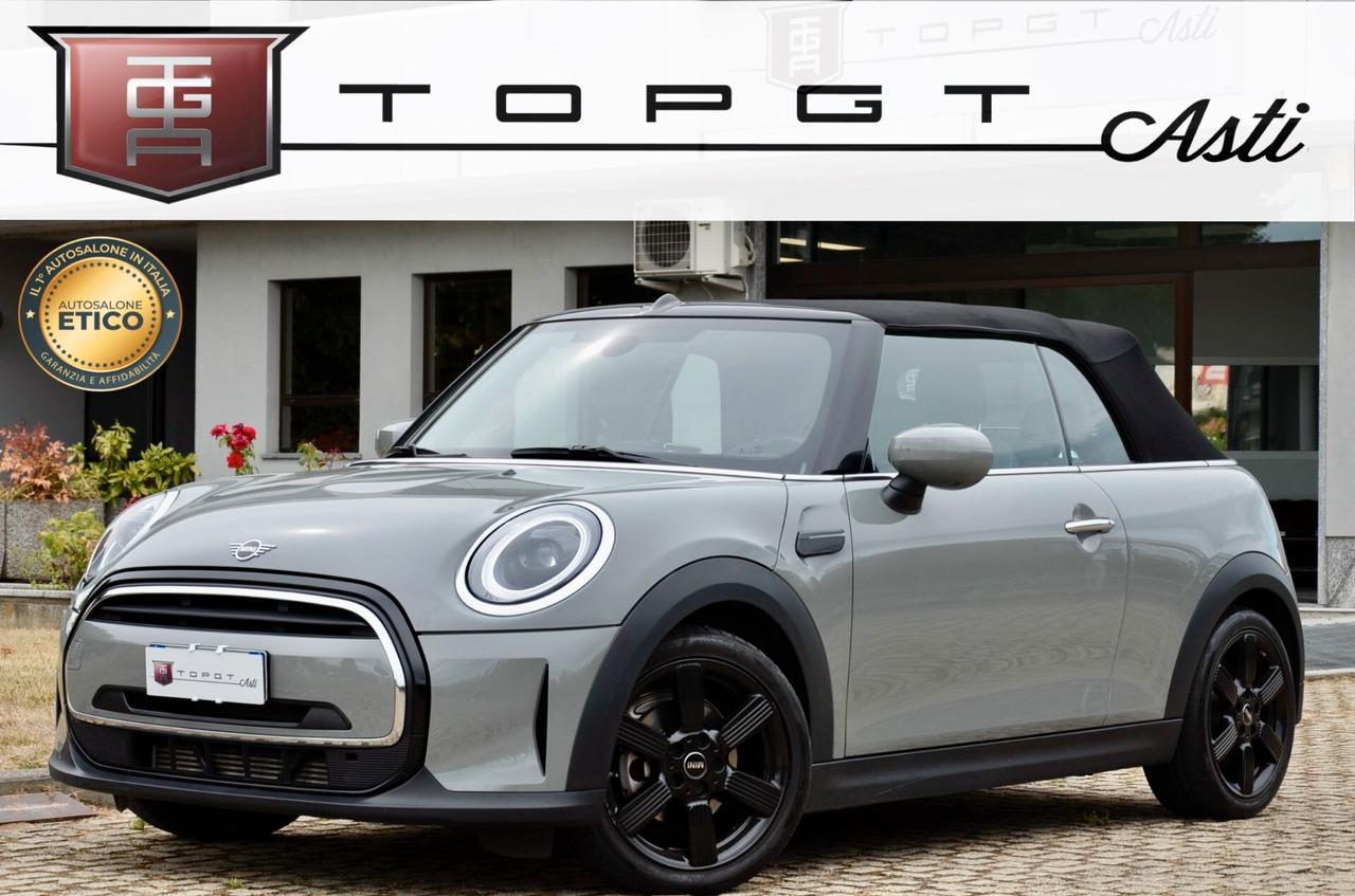 MINI COOPER CABRIO 1.5 136cv AUTO, SERVICE UFF MINI, UFF ITALIANA, UNICOPROP, EURO 6D, NAVI, FARI LED, APPLE, PERMUTE