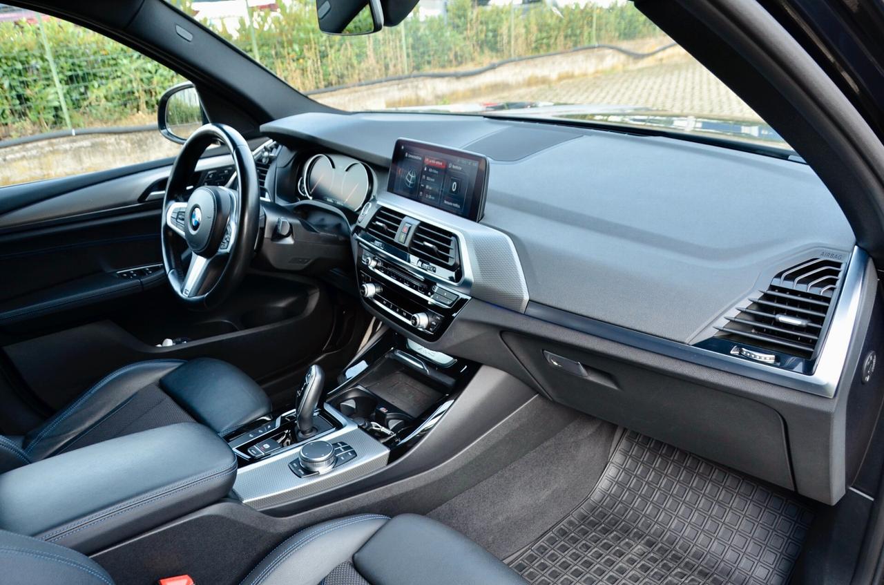 BMW X3 XDRIVE30d MSPORT 249cv AUTO, UFF ITALIANA, EURO 6D, FARI ADAPTIVE LED, GANCIO, 20", PERMUTE