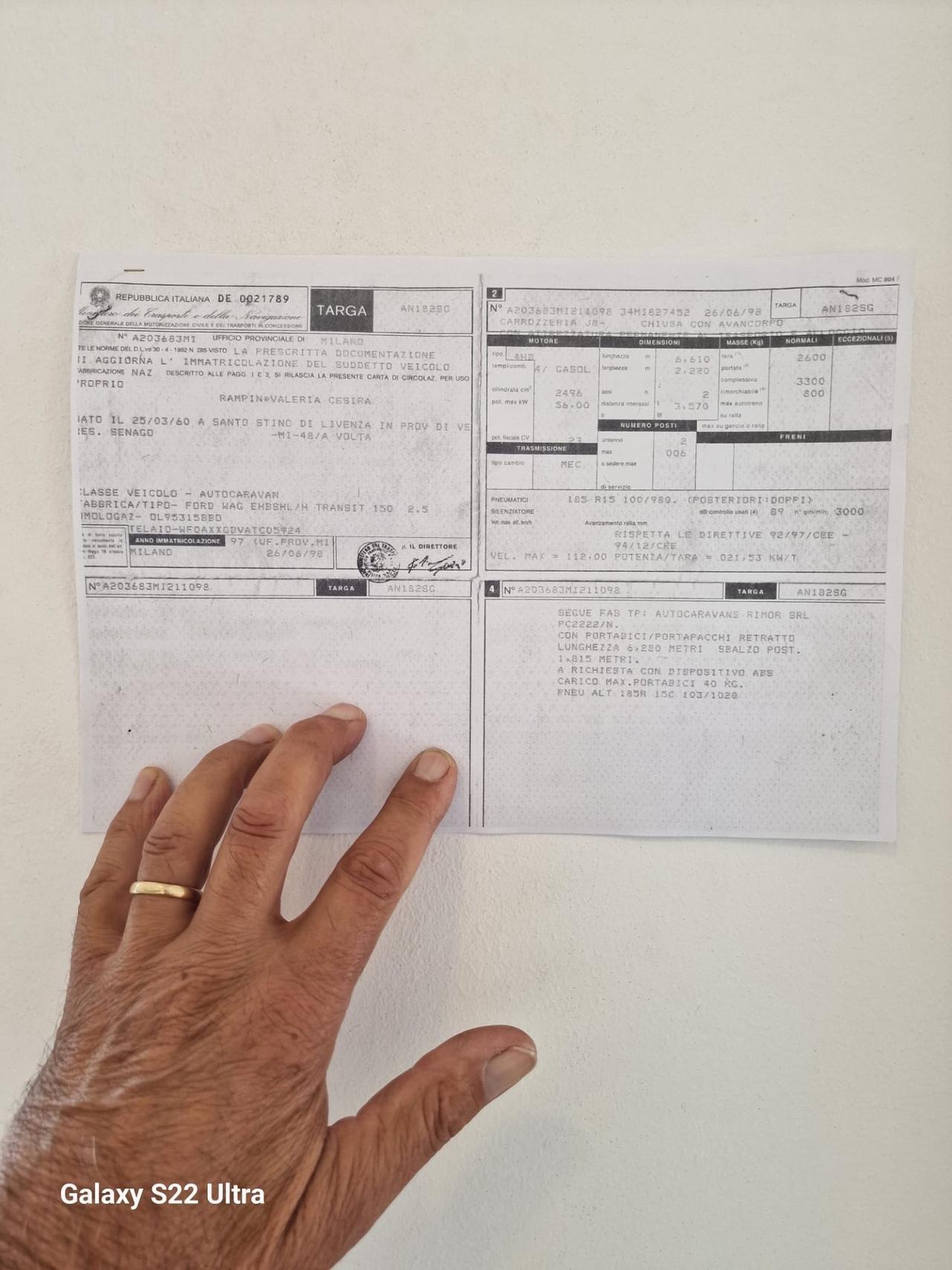 182 MANSARDATO RIMOR Shuttle del 1998 in saldo