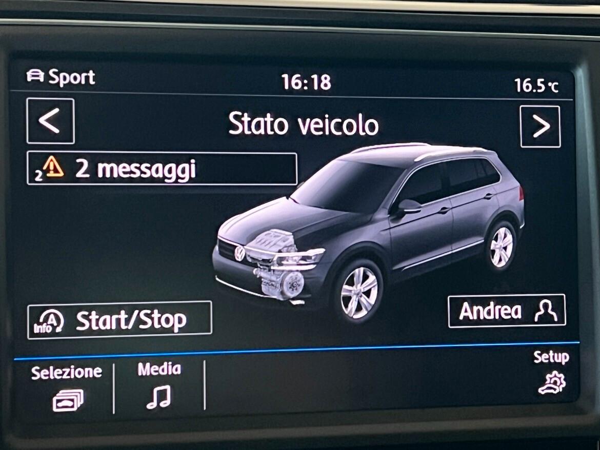 Volkswagen Tiguan 2.0 tdi Executive 4mot 150cv dsg App Conn Led 18"