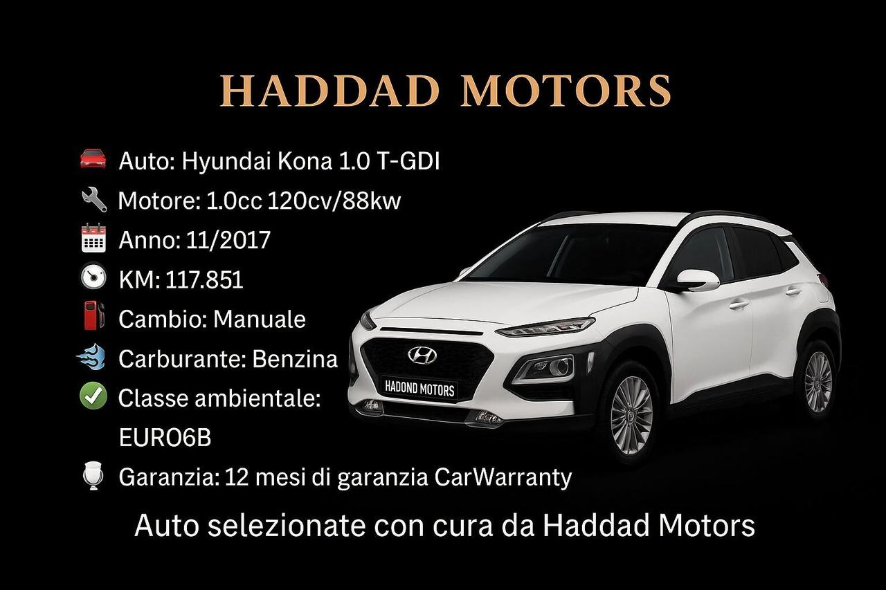 Hyundai Kona 1.0 T-GDI Style