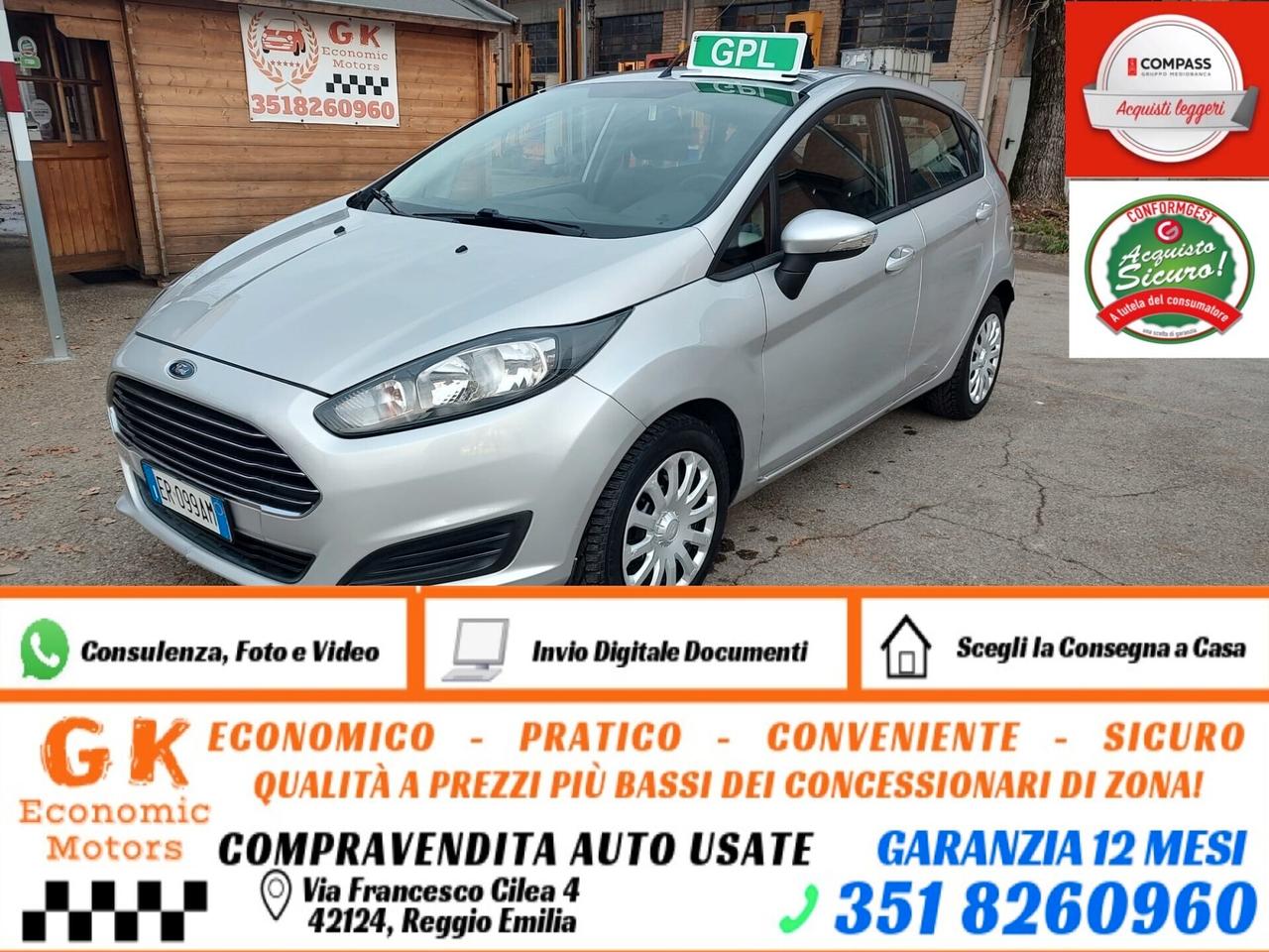 Ford Fiesta 1.4 5 porte Bz.- GPL Titanium, OK NEOPATENTATI, GARANZIA L.12 MESI