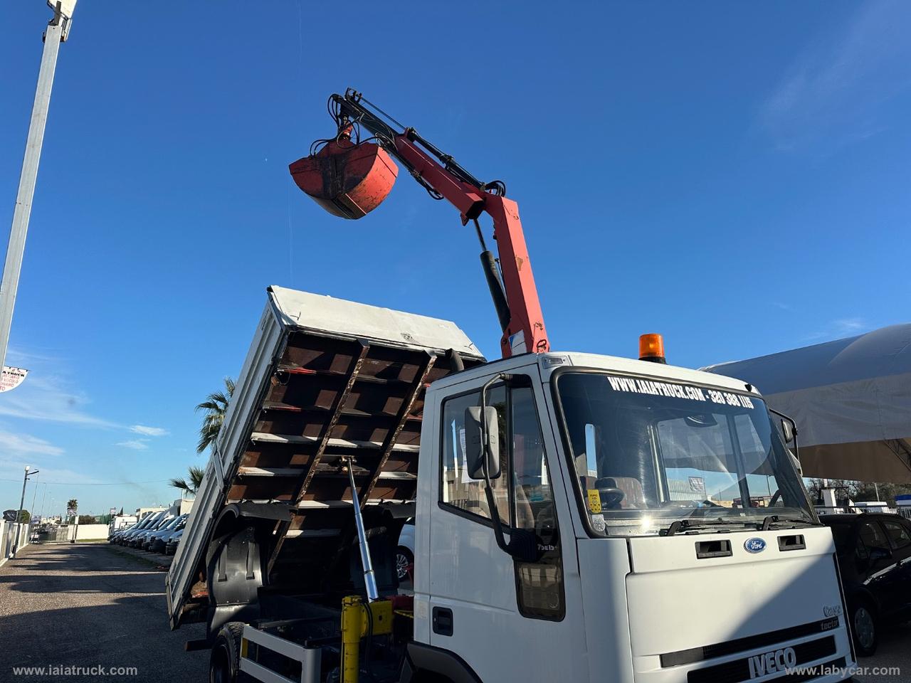 EUROCARGO TECTOR 75E15 RIBALTABILE CON GRU-PINZA ROTANTE