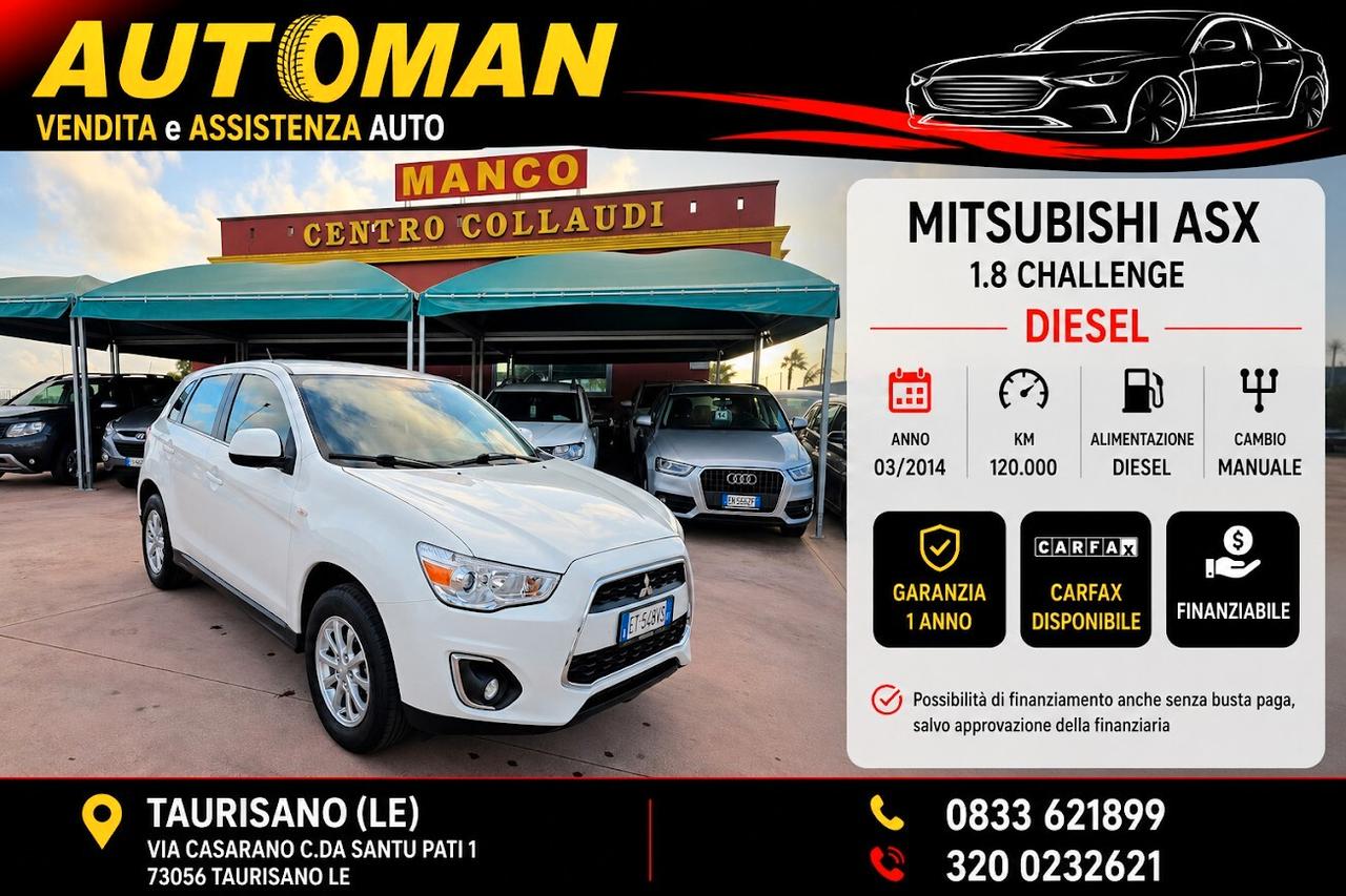 Mitsubishi ASX 1.8 DI-D 116 CV 2WD Invite