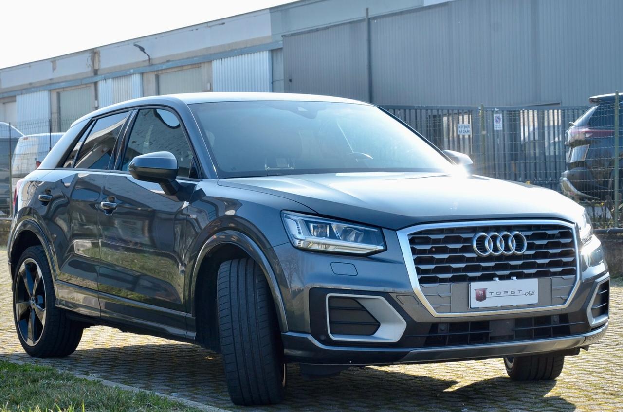AUDI Q2 1.4 TFSI S-LINE INT+EXT 150cv S-TRONIC, UNICOPROPRIETARIO, UFF ITALIANA, FULL LED, NAVI, PERMUTE