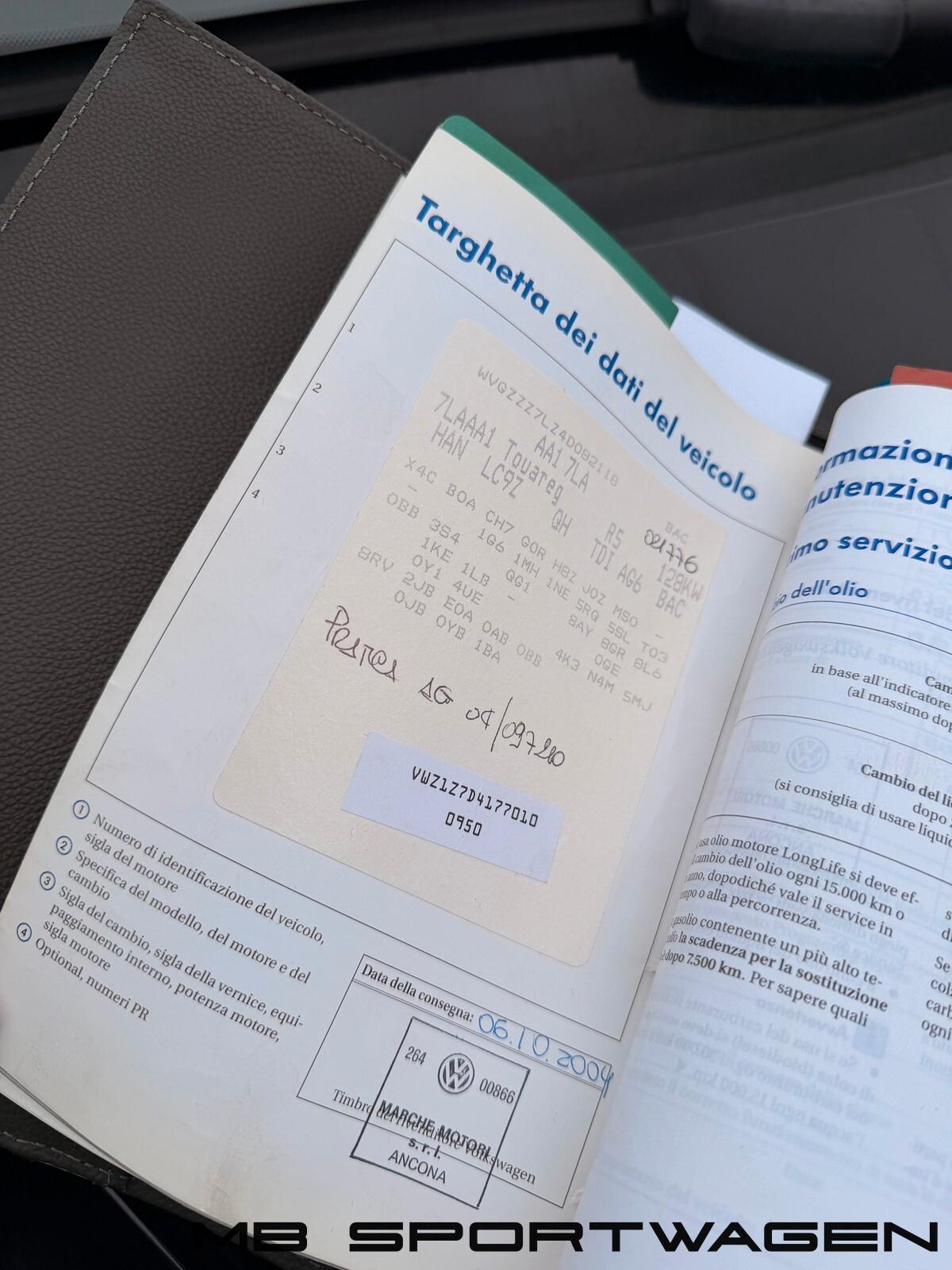 VW TOUAREG 2.5 R5 TDI - PERFETTA - UNICA- ASI