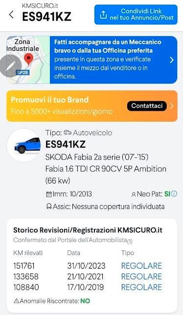 Skoda Fabia 1.6 TDI CR 90CV 5p. Ambition