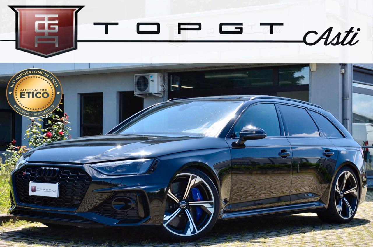 AUDI RS4 AVANT 2.9 TFSI QUATTRO 450cv TIPTRONIC, GARANZIA AUDI 9/27, CARBOCERAMICA, TETTO, B&O, DYNAMIC PLUS, MATRIX, 20", PERMUTE