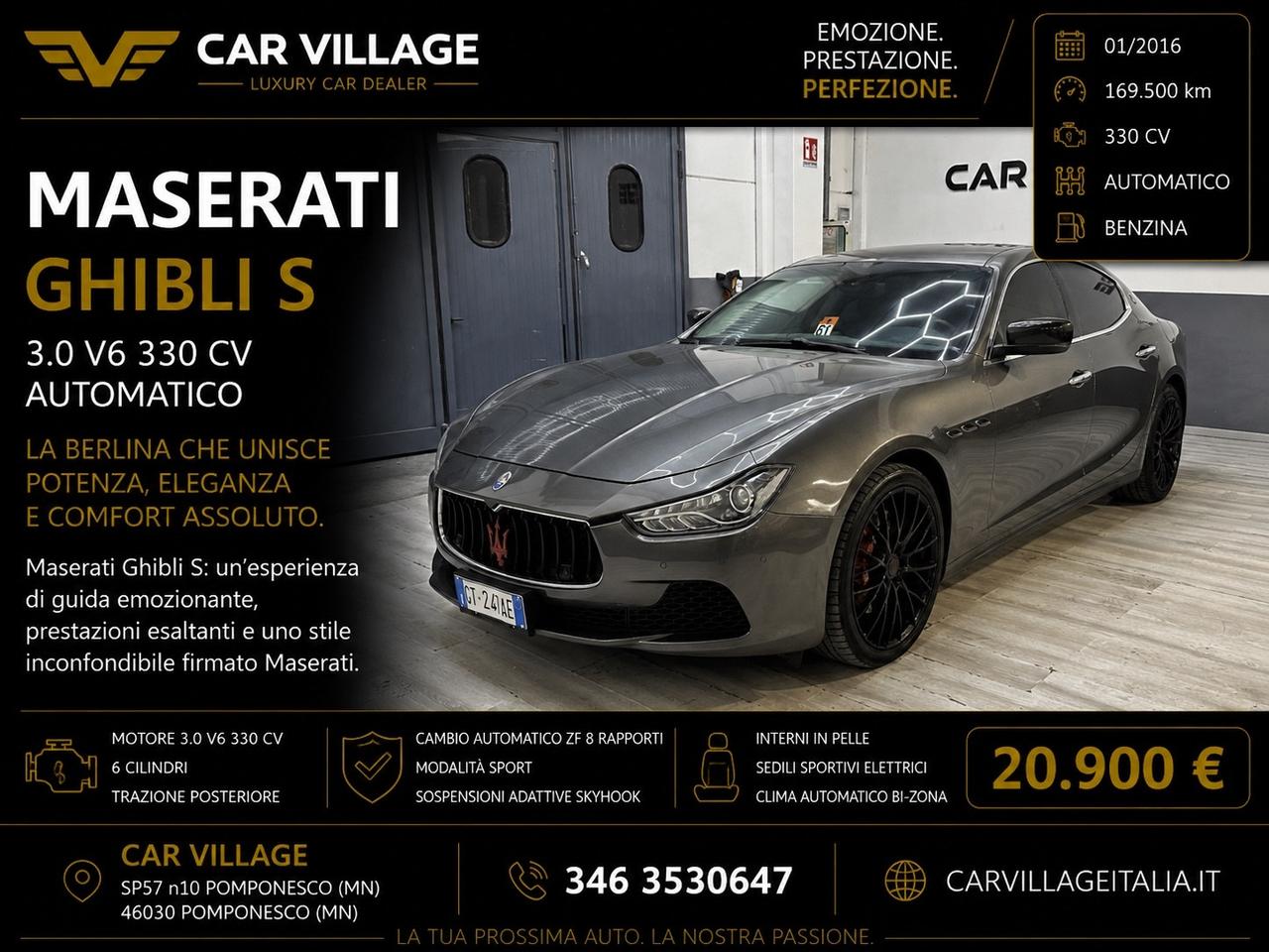 Maserati Ghibli V6 330cv