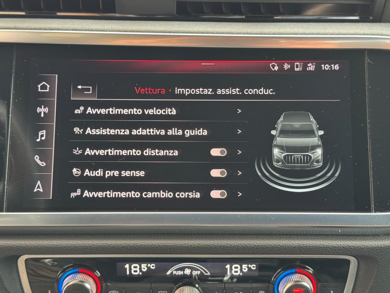 AUDI Q3 35 TDI S LINE S-TRONIC TETTO/MATRIX/PELLE/LED MULTICOLOR