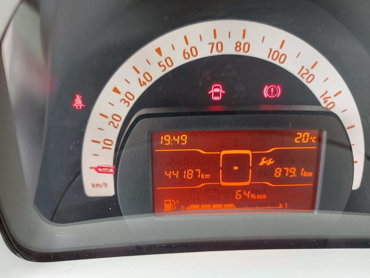 Smart Forfour 1.0 benz/71cv-km 44000-12/2017