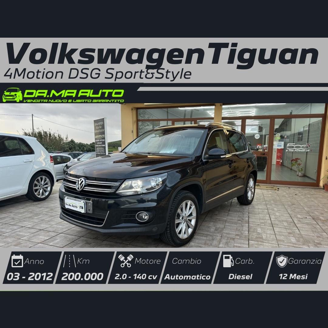 Volkswagen Tiguan 2.0 TDI 140CV 4MOTION DSG Sport & Style
