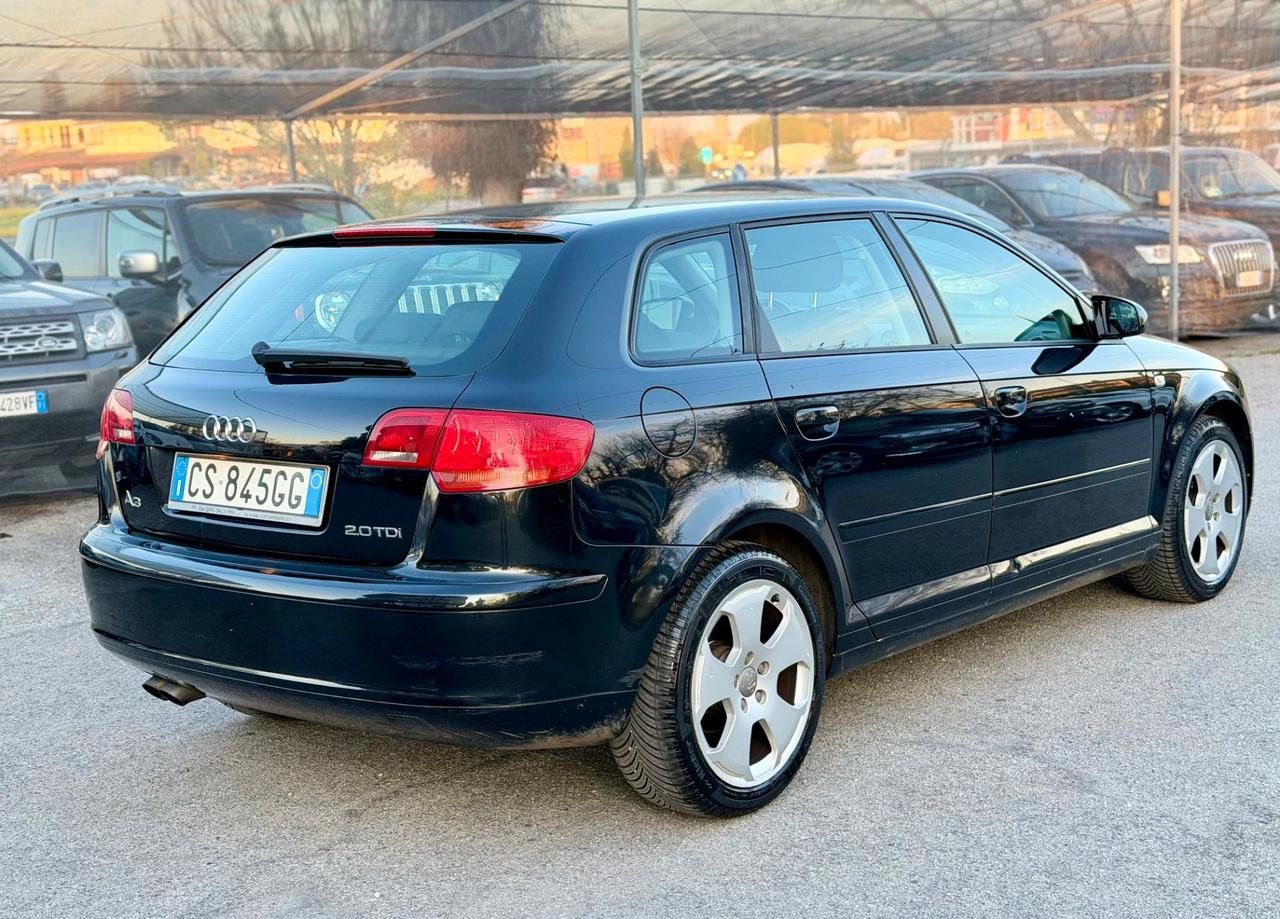 Audi A3 2.0 16V TDI SPORTBACK GARANZIA 12 mesi ! ! !