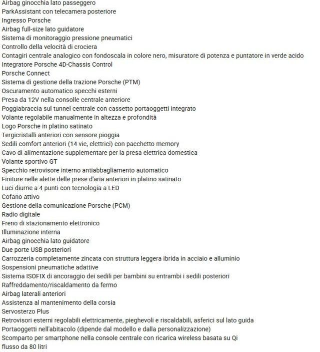 PORSCHE Panamera 2.9 440 CV 4 E-Hybrid Tetto Pelle