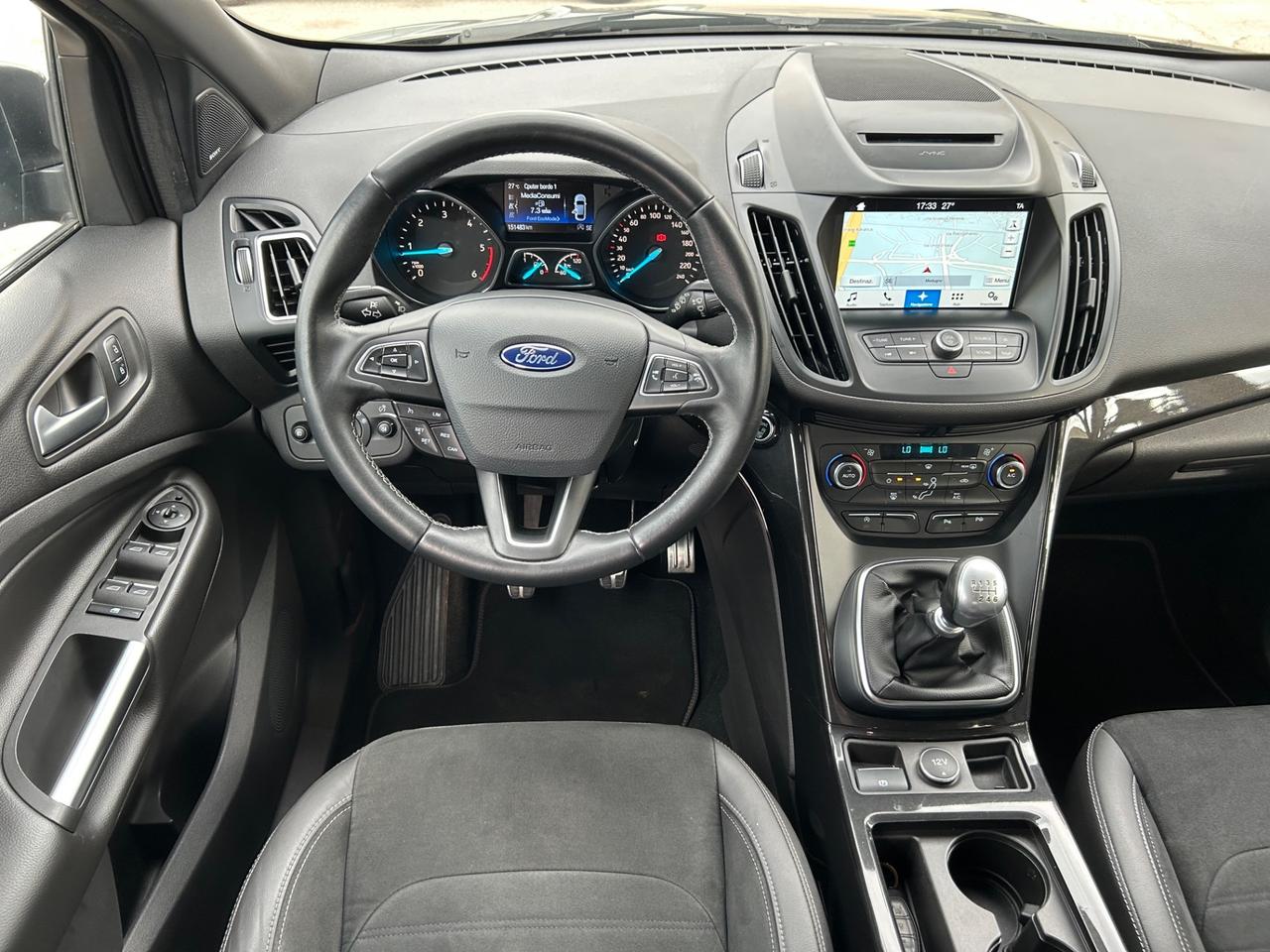 Ford Kuga ST-Line 1.5 TDCI 120 cv 2017 navi retroc