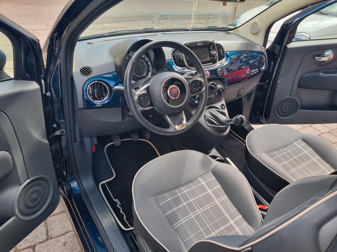 Fiat 500 1.2 Lounge anno 2016 km 62000 neopat