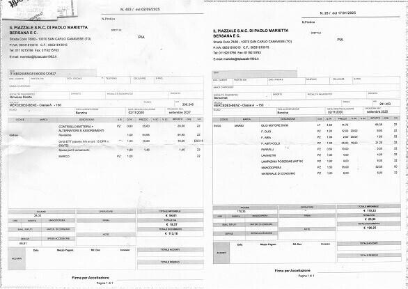 Mercedes A 150 BZ 95cv per Export