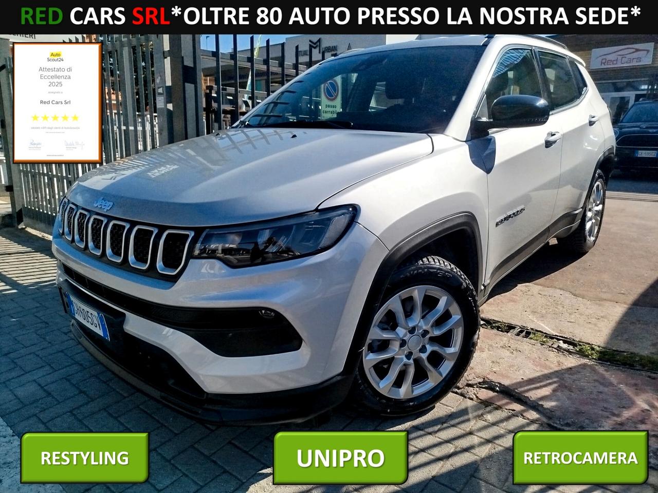 COMPASS 1.3 turbo-130cv *PREZZO VERO* RESTYLING- KM CERTI- IVA DEDUCIBILE