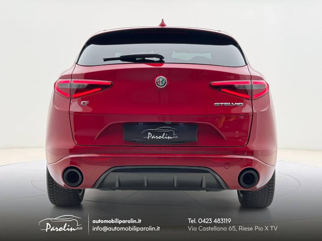 ALFA ROMEO Stelvio 2.0 Turbo 280 CV AT8 Q4 Veloce Harman-pelle Rossa