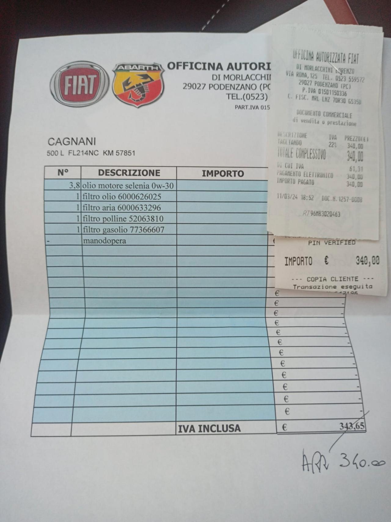 Fiat 500L 1.3 Multijet 95 CV Trekking