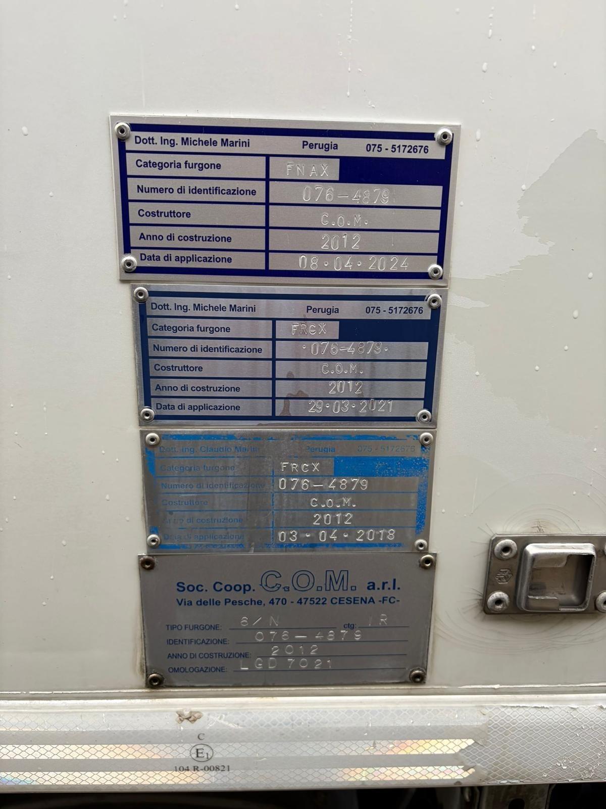 Iveco eurocargo 100-22- frigo per carni-2012