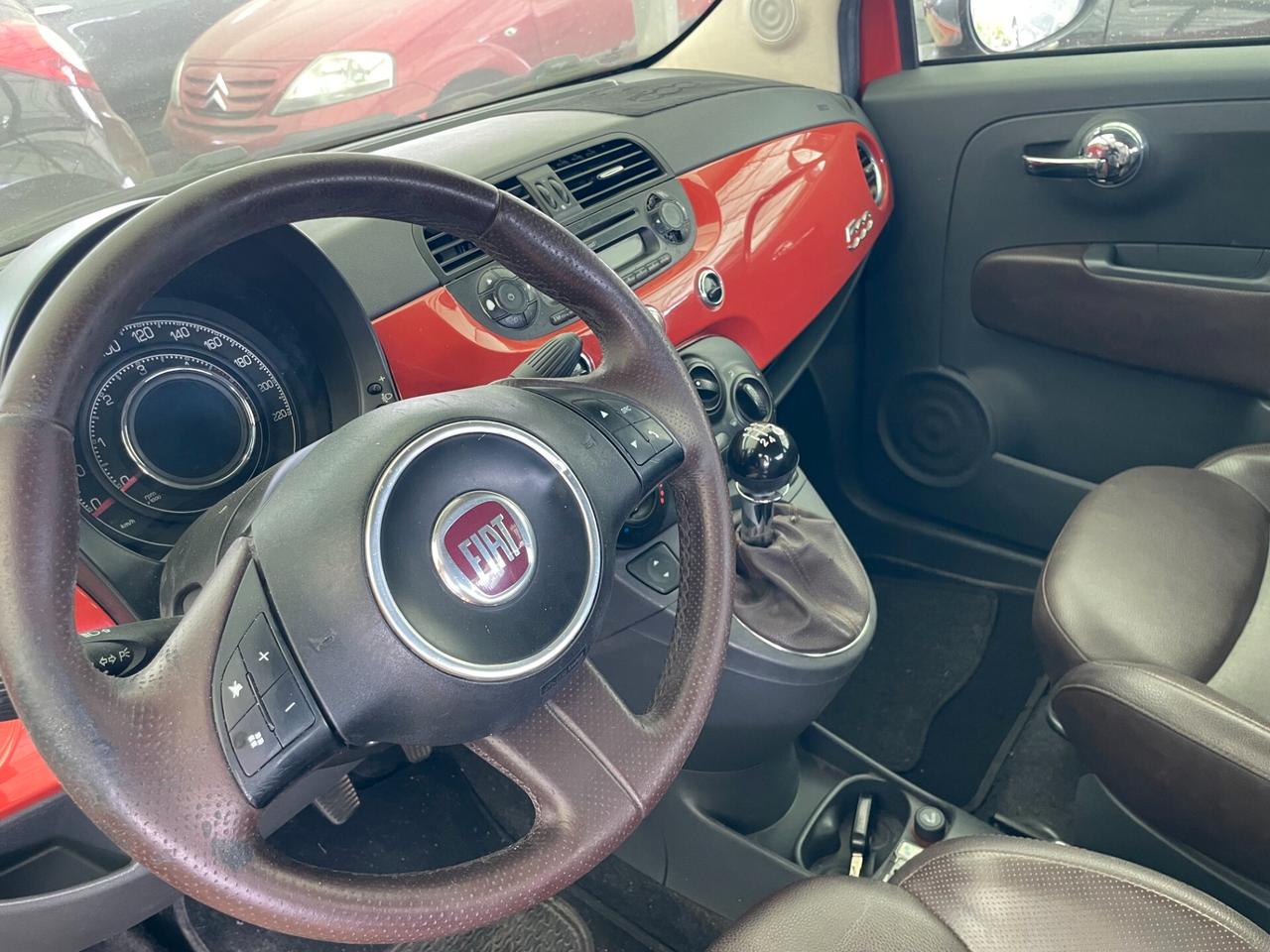 Fiat 500 1.3 MJT 75 CV Lounge Full PELLE EURO 4 NEOPATENTATI TAGLIANDATA