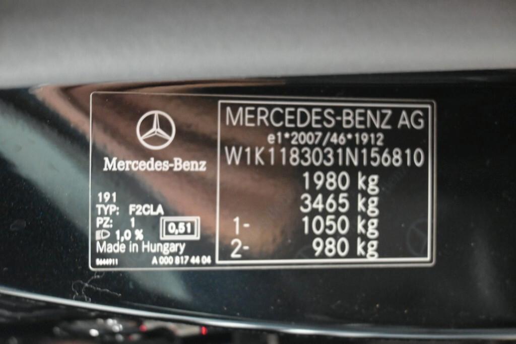 MERCEDES-BENZ CLA 180D 116CV 6M. BUSINESS SOLUTION ( FARI LED - NAVI PREMIUM - MIRROR - CRUISE - PARK ASSIST - TELECAMERA POST. )