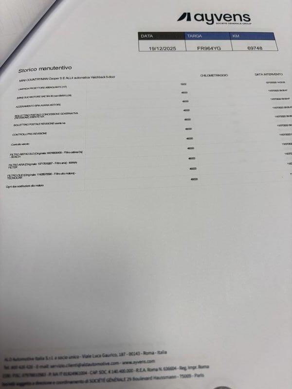 MINI Mini Countryman F60 Mini 1.5 Cooper SE Countryman ALL4 Automatica