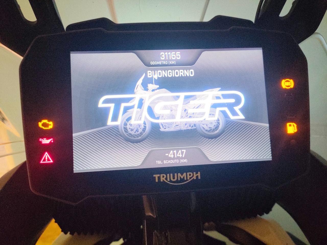 Triumph Tiger 900 GT PRO con tris borse originali