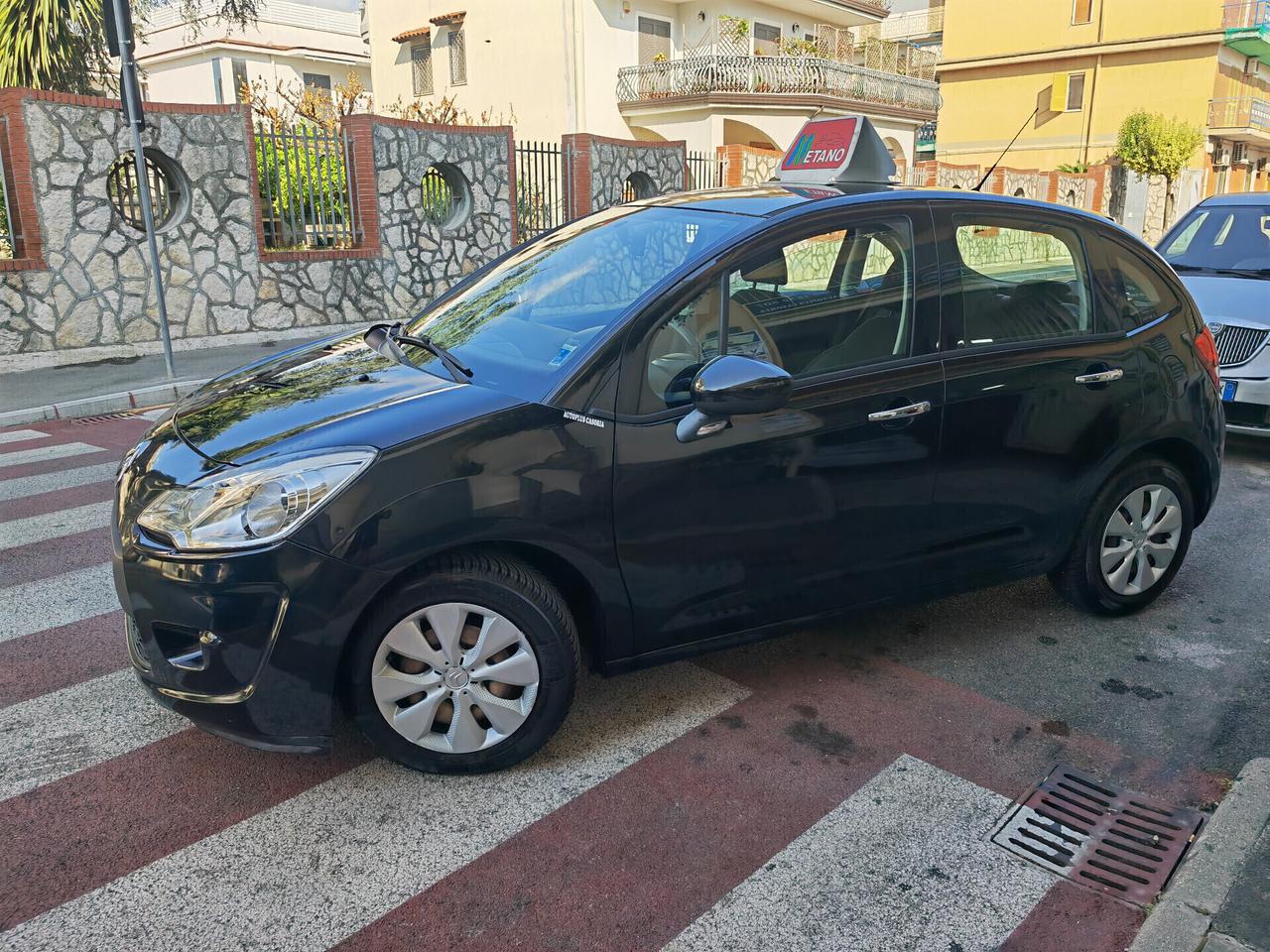 CITROEN C3 1.4 BENZINA METANO CV73 KW54 EXCLUSIVE