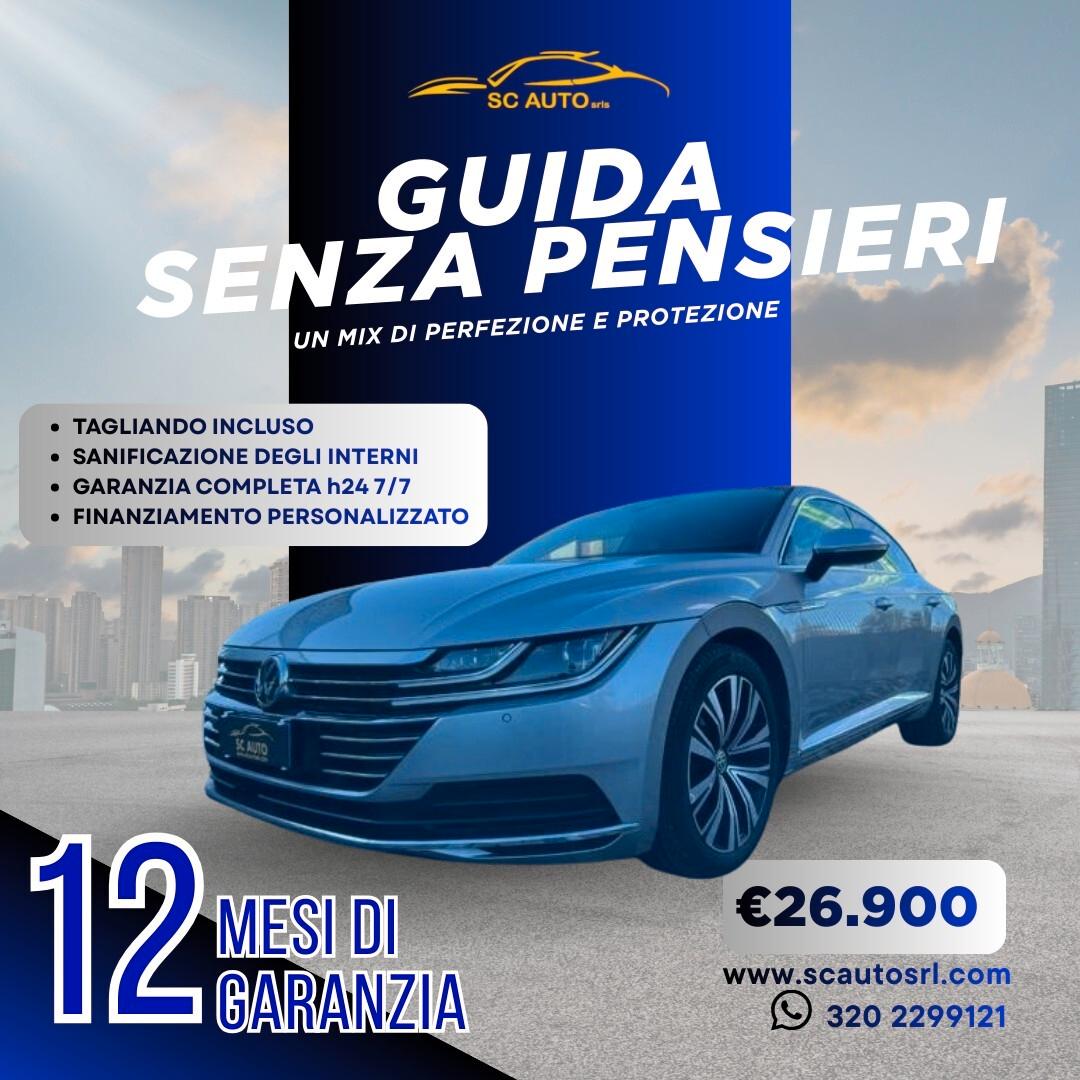 Volkswagen Arteon 2.0 TDI 190 CV SCR 4MOTION DSG Elegance BlueMot. Tech PREZZO CON FINANZIAMENTO