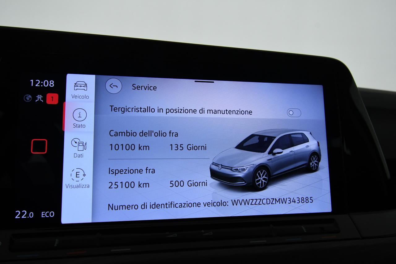 VOLKSWAGEN Golf 1.4 tsi ehybrid Style 204cv dsg ACC+APP CONNECT+FULL LED