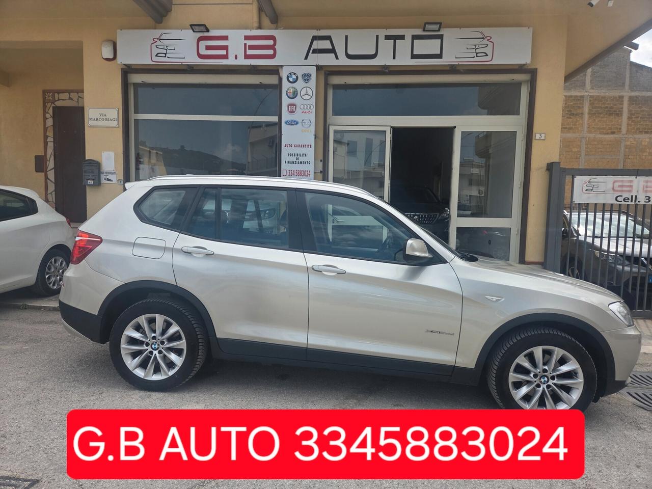 BMW X3 ANNO 2013 2.0 184 CV NAVIG LED KM CERTIFICATI